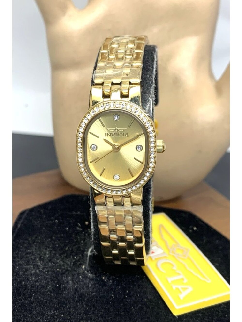 Invicta Women's Watch 48135 Angel Quartz Gold Tone Stainless Steel Oval 20mm